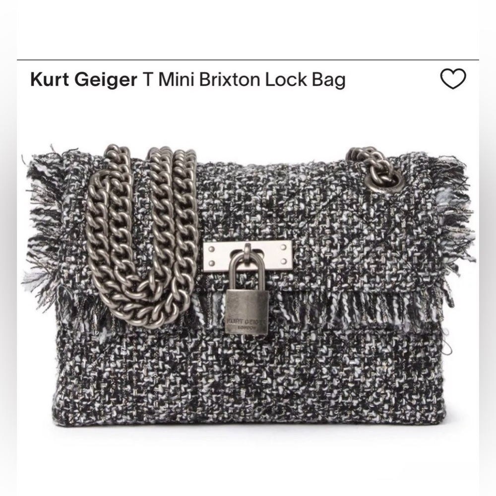 Kurt Geiger Tweed purse